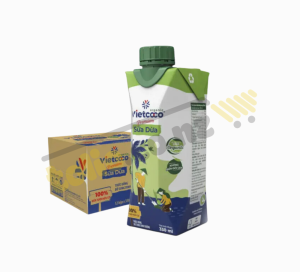 Box of 24 boxes of Vietcoco premium fresh coconut milk 330 ml