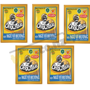 Set 5 bột ngũ vị hương Ông Chà Và gói 10g