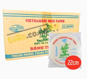 Box of Ba Cay Tre round rice paper size 22cm 44 x 340g