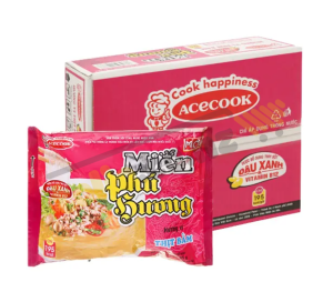 Box of 24 packages of Phu Huong vermicelli with minced meat, 57g package