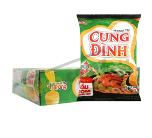 Box of Cung Dinh potato noodles spicy and sour shrimp hotpot 30 x 80g