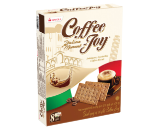 Bánh quy vị cà phê Coffee Joy hộp 312g (8 gói x 39g)
