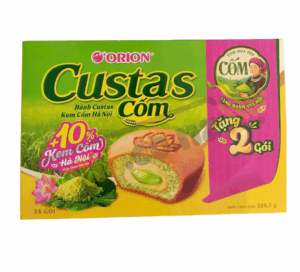 Bánh Custas Orion nhân kem cốm hộp 282g (12 cái x 23.5g)