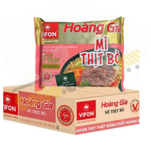Box of 18 packs of Vifon Royal Beef Instant Noodles 130g (contains real meat)