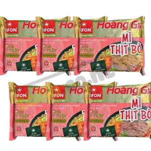 Set of 6 packs of Vifon Royal Beef Noodles 130g (contains real meat)