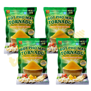Set of 4 packs of Tornado cheese powder, traditional flavor, 100g