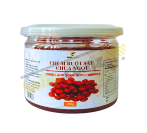 Sweet and sour gooseberries 250g
