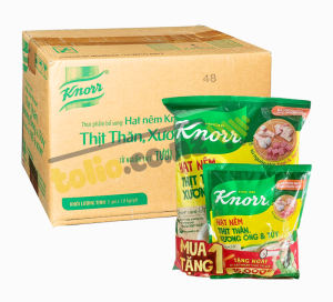 Box of 8 Knorr beef tenderloin, bone, and marrow seasoning packets (900g and 136g packs)