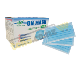 Khẩu trang y tế 4 lớp màu xanh dương hộp 50 cái