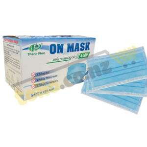 Blue 4-Layer Medical Face Masks, Box of 50