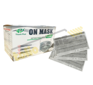 Khẩu trang y tế 4 lớp màu xám hộp 50 cái