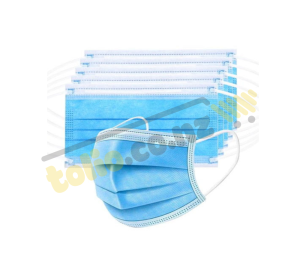 Blue 4-Layer Medical Face Masks, Box of 50