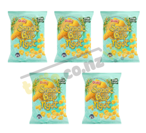Set of 5 packs of Oishi sweet corn snacks 32g