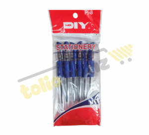 Set of 6 Mr DIY 0.5mm blue gel pens