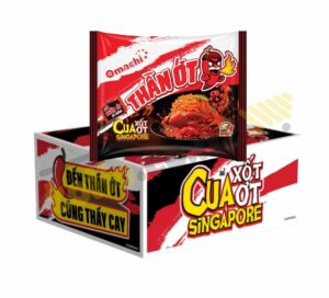 Thùng 24 gói mì Omachi cua xốt ớt Singapore 126g