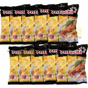 Set 10 gói mì khoai tây Omachi hương vị lẩu hải sản chua cay 82g