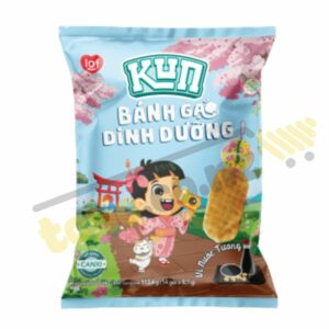 Kun Soy Sauce Flavored Nutritional Rice Crackers, 140g pack