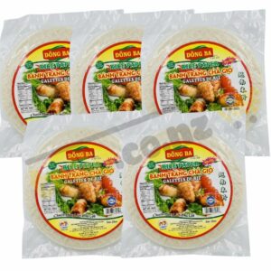 Set 5 gói bánh tráng chả giò Đông Ba tròn size 22cm 400g