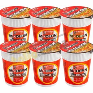 Set 6 ly mì Modern Lẩu Thái tôm 67g